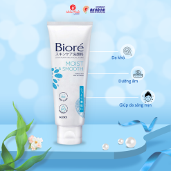 Sữa rửa mặt Bioré xanh dương cho da khô